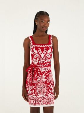 farm rio beaded macaws mini dress Farm Rio + beaded macaws mini dress